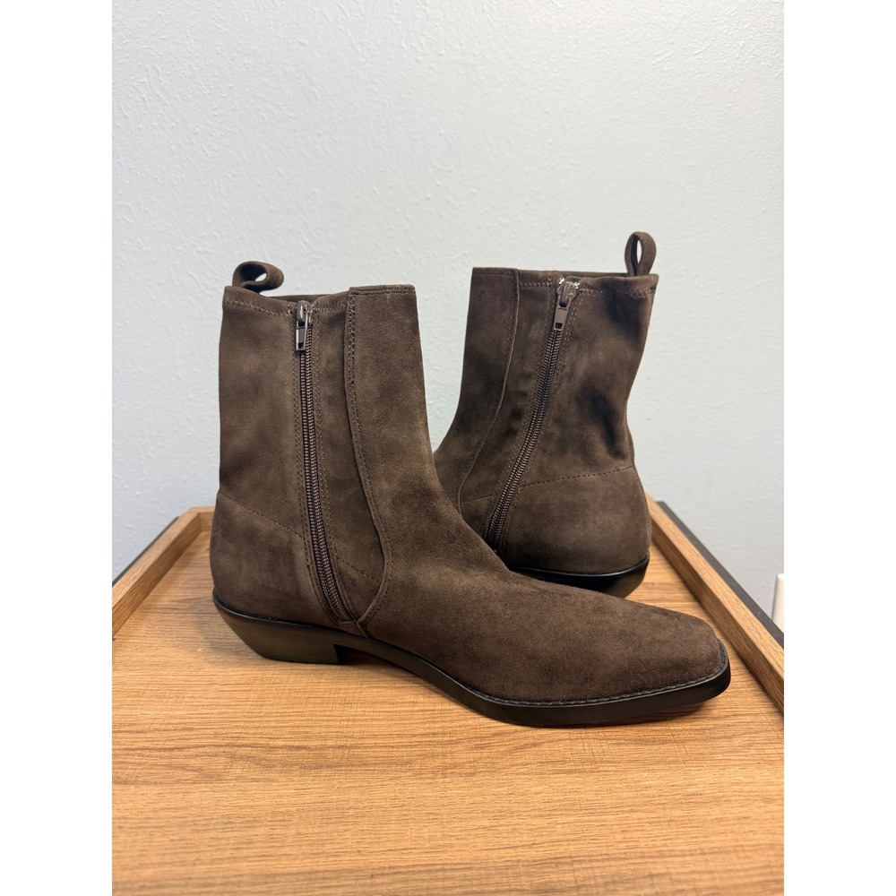 Madewell The Idris Ankle Boot Dark Carob Size 8 - Picture 8 of 9